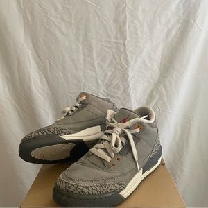 Jordan Cool Grey 3s Grade School